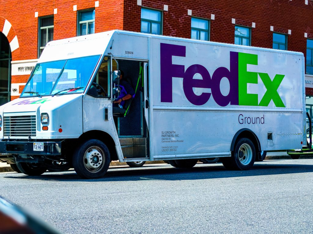 Fedex truck.