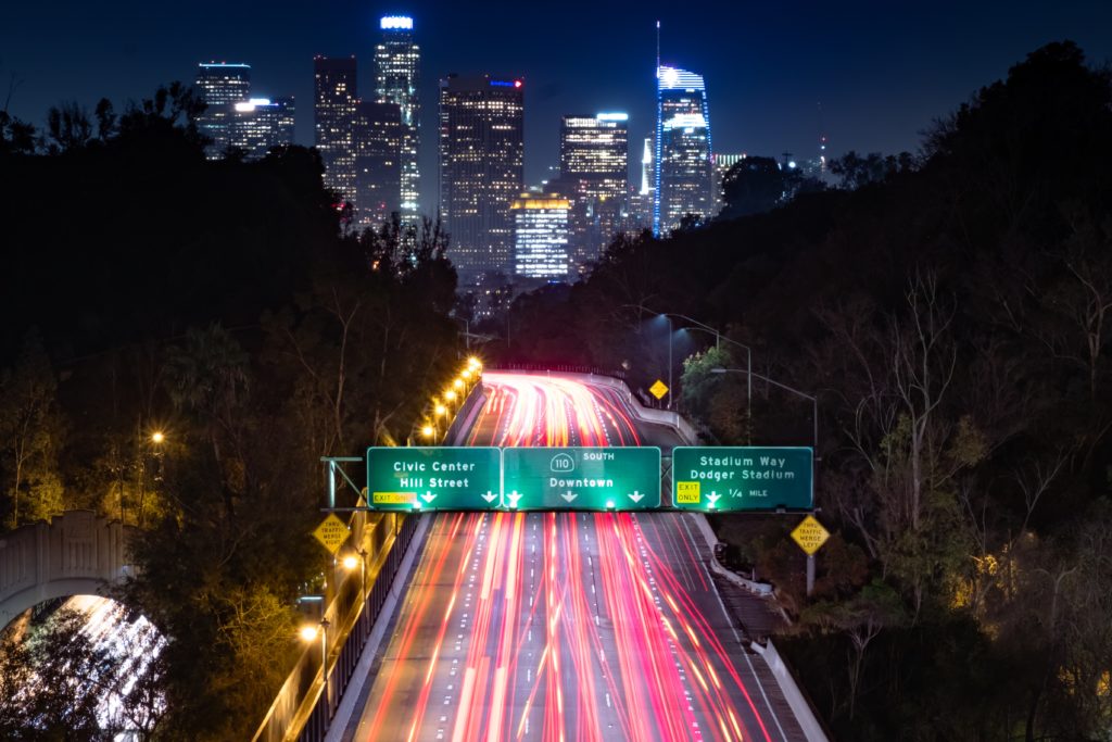 freeway of Los Angeles freeway where the best personal injury attorneys for a Los Angeles personal injury case work