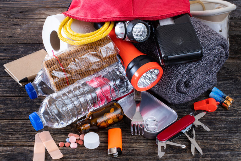 Preparation for natural disasters. It's always a good idea to have an emergency kit.