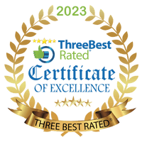 ThreeBest Rated 2023 Certificate of Excellence
