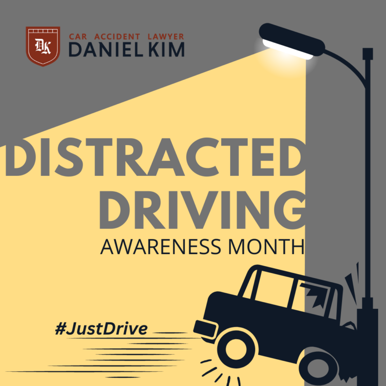 Distracted drivers - April is national distracted driving awareness month