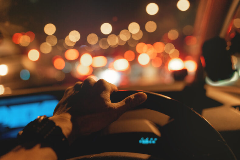 Stay alert while driving at night