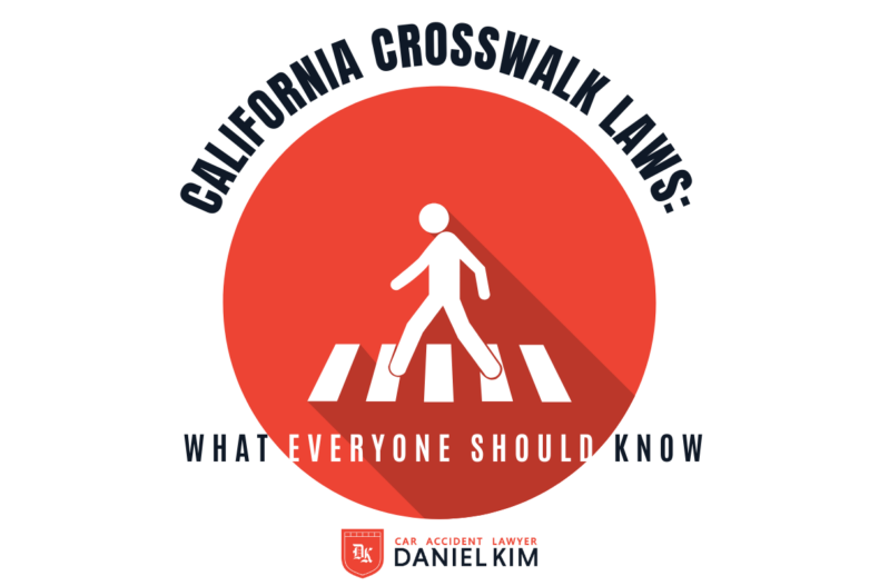Right of way when pedestrian crossing a marked crosswalk